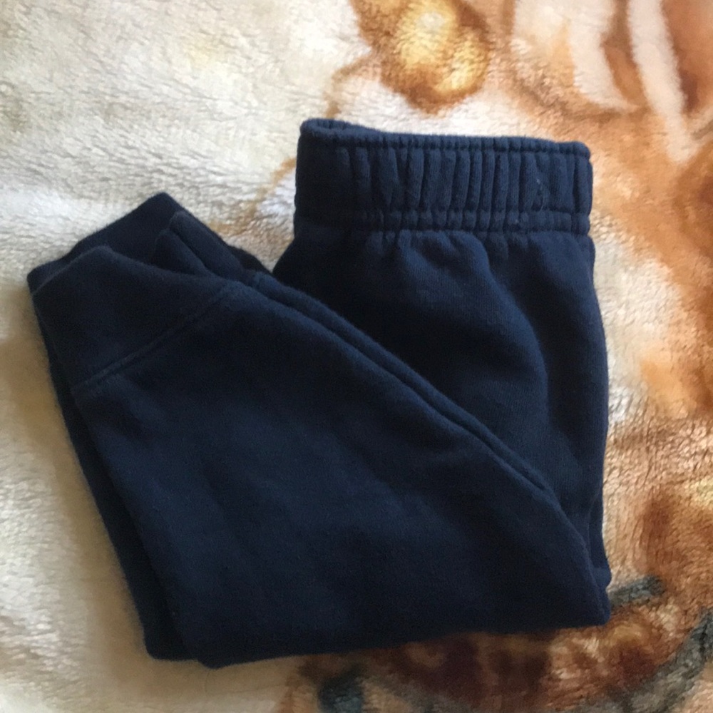 NAVY BLUE BABY SWEATPANTS/ JOGGERS  ( 12 MONTHS )